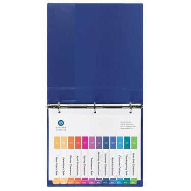Avery Jan-Dec 12 Tab Dividers for 3 Ring Binders, Customizable Table of Contents, Multicolor Tabs, 6 Sets (11830)